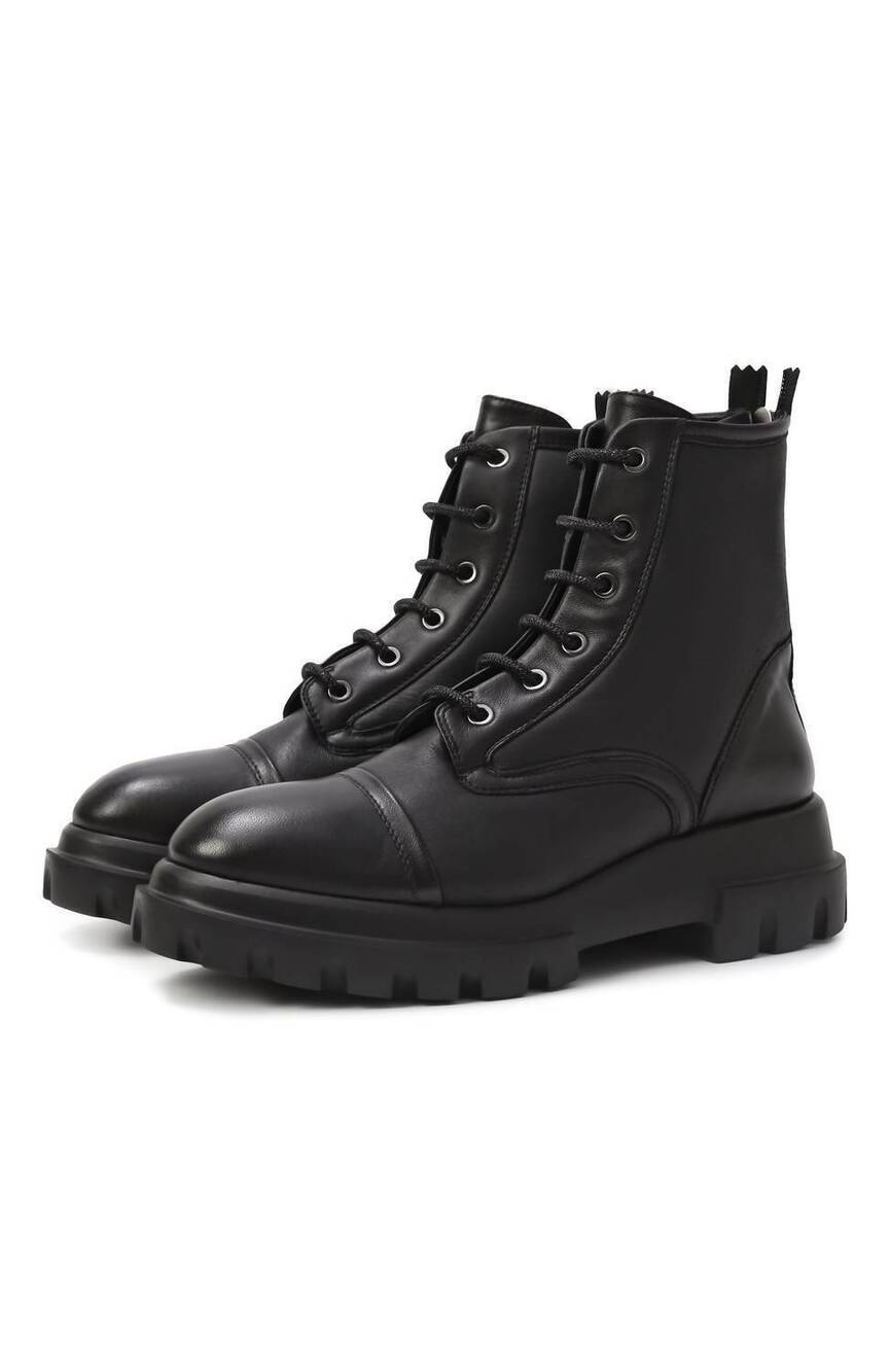 NEW AGL women's marvina combat boot in nero